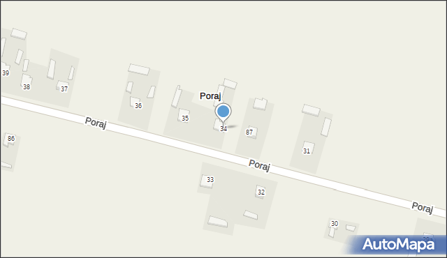 Poraj, Poraj, 34, mapa Poraj