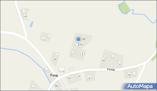 Poraj, Poraj, 3, mapa Poraj