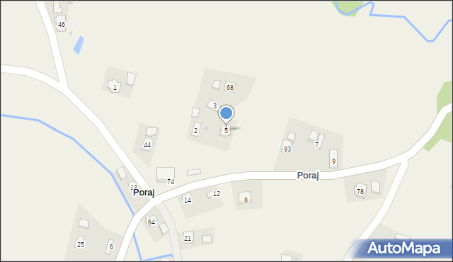 Poraj, Poraj, 5, mapa Poraj