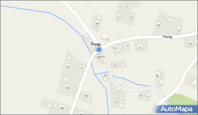 Poraj, Poraj, 64, mapa Poraj