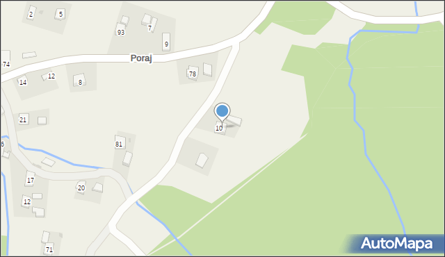 Poraj, Poraj, 77, mapa Poraj