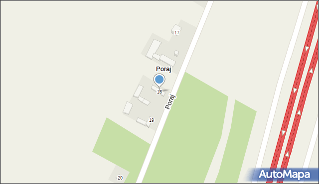 Poraj, Poraj, 18, mapa Poraj