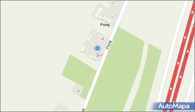 Poraj, Poraj, 19, mapa Poraj