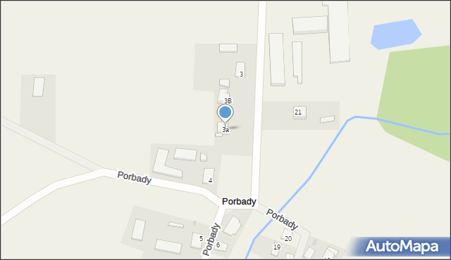 Porbady, Porbady, 3a, mapa Porbady