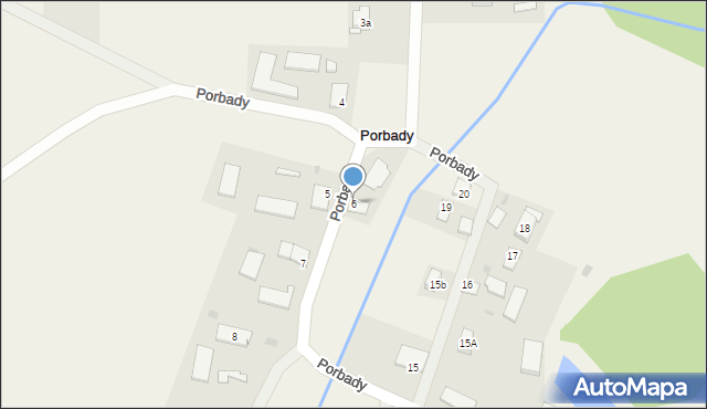 Porbady, Porbady, 6, mapa Porbady