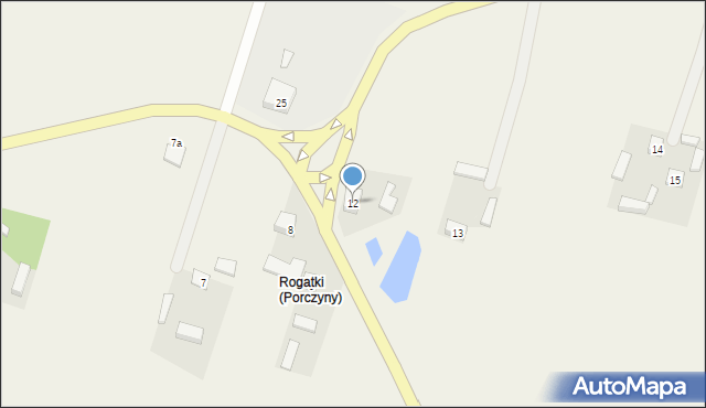 Porczyny, Porczyny, 12, mapa Porczyny