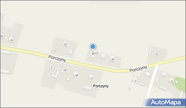 Porczyny, Porczyny, 33, mapa Porczyny