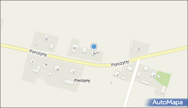 Porczyny, Porczyny, 34, mapa Porczyny