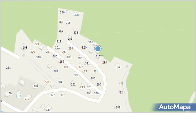 Poręba, Poręba, 317, mapa Poręba