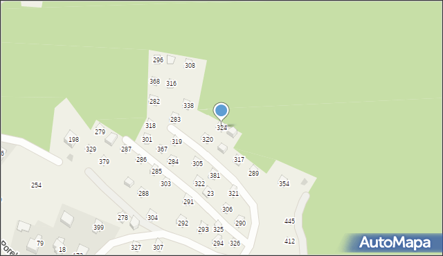 Poręba, Poręba, 324, mapa Poręba