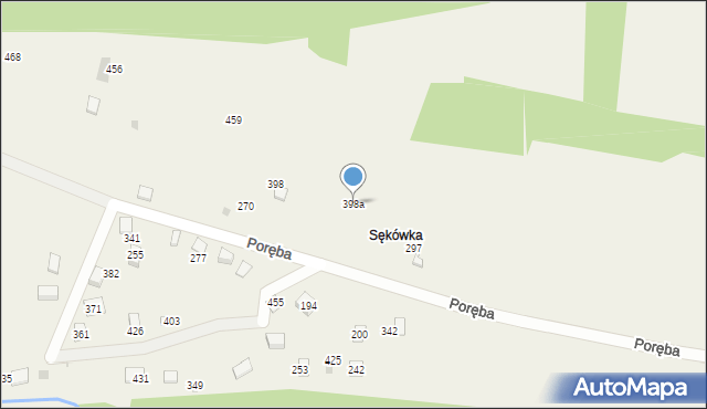 Poręba, Poręba, 398a, mapa Poręba