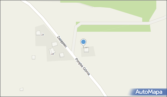 Poręba Górna, Poręba Górna, 111b, mapa Poręba Górna