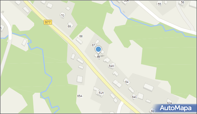 Poręba Radlna, Poręba Radlna, 66, mapa Poręba Radlna