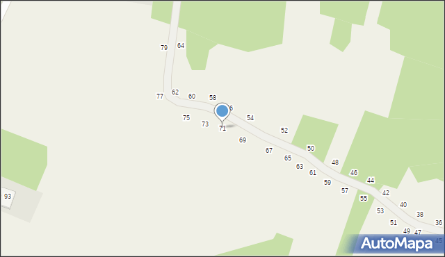 Poręba Spytkowska, Pod Wieżami, 71, mapa Poręba Spytkowska