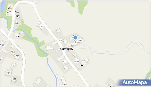 Poręba Wielka, Poręba Wielka, 123, mapa Poręba Wielka