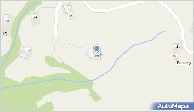 Poręba Wielka, Poręba Wielka, 166, mapa Poręba Wielka