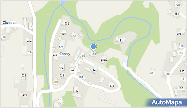 Poręba Wielka, Poręba Wielka, 183, mapa Poręba Wielka
