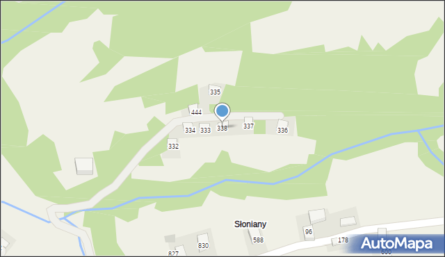 Poręba Wielka, Poręba Wielka, 338, mapa Poręba Wielka