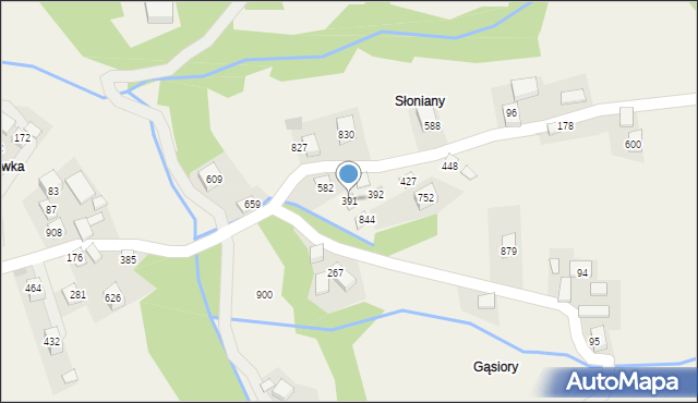 Poręba Wielka, Poręba Wielka, 391, mapa Poręba Wielka