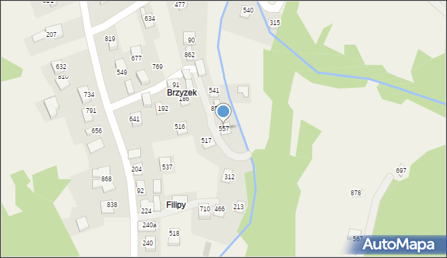 Poręba Wielka, Poręba Wielka, 557, mapa Poręba Wielka