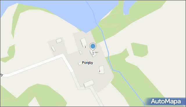 Poręby, Poręby, 2, mapa Poręby