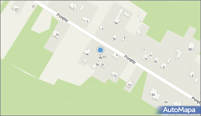 Poręby, Poręby, 6b, mapa Poręby