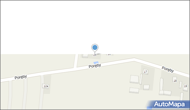 Poręby, Poręby, 15, mapa Poręby