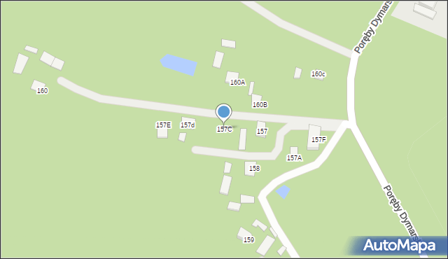 Poręby Dymarskie, Poręby Dymarskie, 157C, mapa Poręby Dymarskie