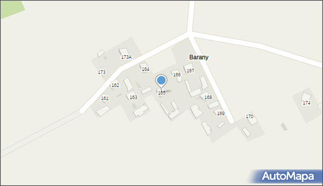 Poręby Furmańskie, Poręby Furmańskie, 165, mapa Poręby Furmańskie