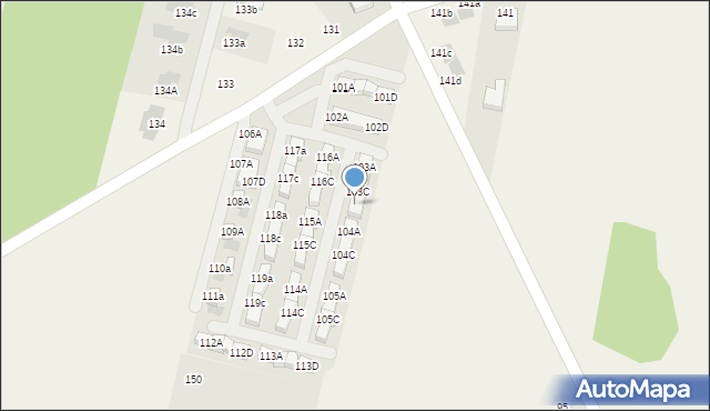 Porosiuki, Porosiuki, 103D, mapa Porosiuki