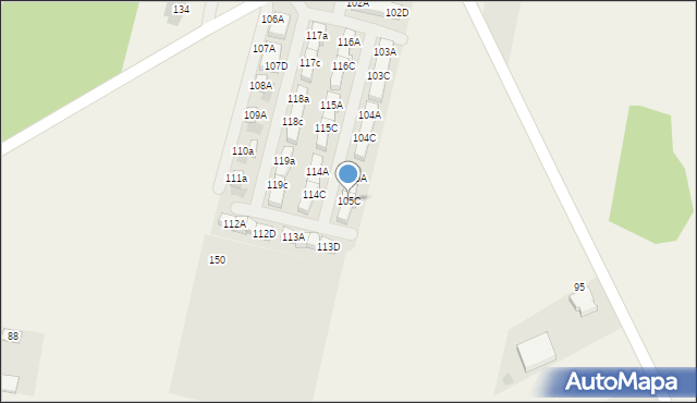 Porosiuki, Porosiuki, 105C, mapa Porosiuki