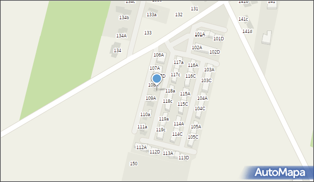 Porosiuki, Porosiuki, 108D, mapa Porosiuki