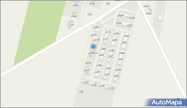 Porosiuki, Porosiuki, 109C, mapa Porosiuki