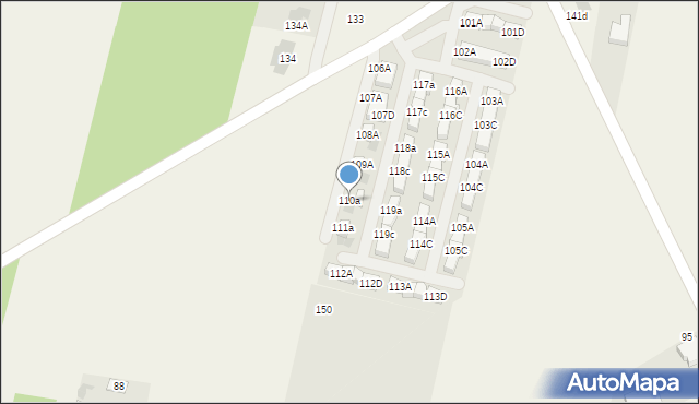 Porosiuki, Porosiuki, 110a, mapa Porosiuki