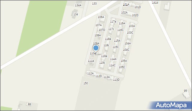 Porosiuki, Porosiuki, 110d, mapa Porosiuki