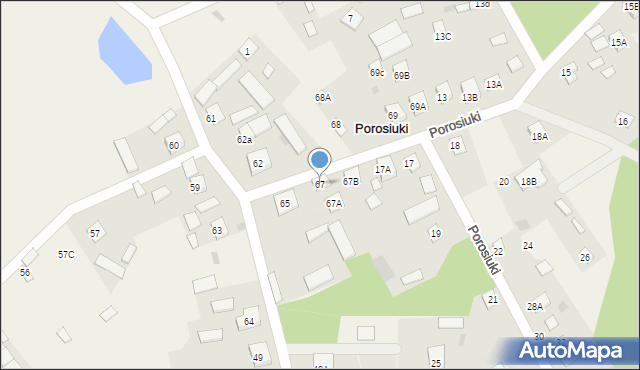 Porosiuki, Porosiuki, 67, mapa Porosiuki