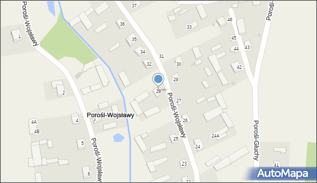 Porośl-Wojsławy, Porośl-Wojsławy, 28, mapa Porośl-Wojsławy