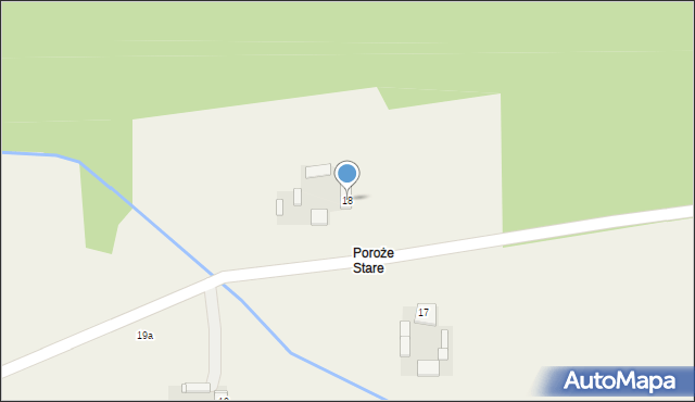 Poroże, Poroże, 18, mapa Poroże