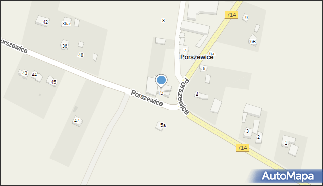 Porszewice, Porszewice, 5, mapa Porszewice