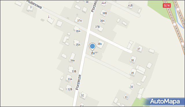 Porzecze, Porzecze, 35b, mapa Porzecze