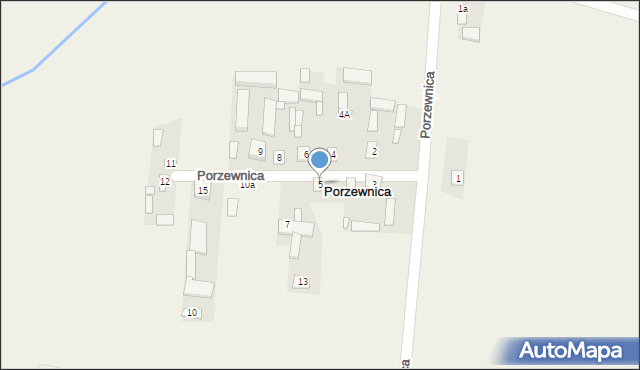 Porzewnica, Porzewnica, 5, mapa Porzewnica