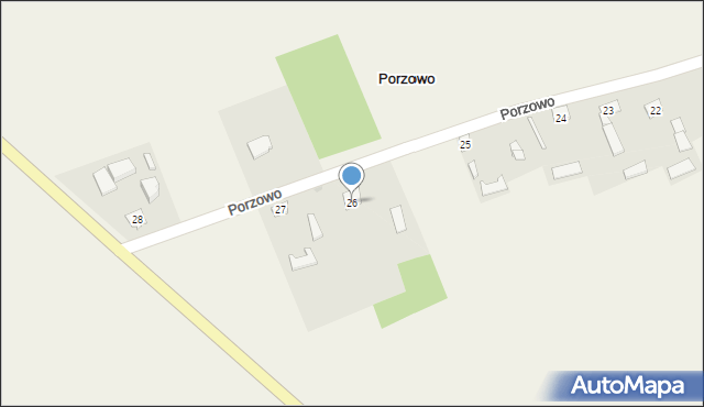 Porzowo, Porzowo, 26, mapa Porzowo