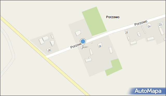 Porzowo, Porzowo, 27, mapa Porzowo
