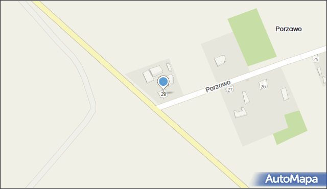 Porzowo, Porzowo, 28, mapa Porzowo