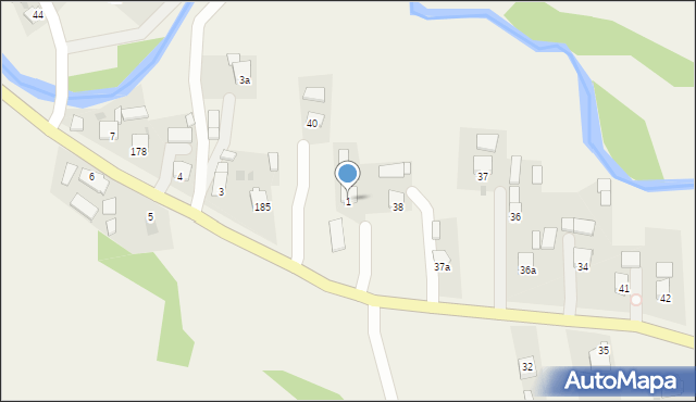 Posada Jaśliska, Posada Jaśliska, 1, mapa Posada Jaśliska
