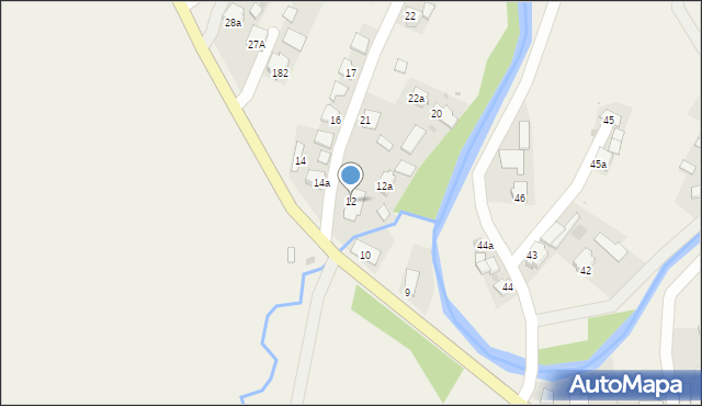 Posada Jaśliska, Posada Jaśliska, 12, mapa Posada Jaśliska