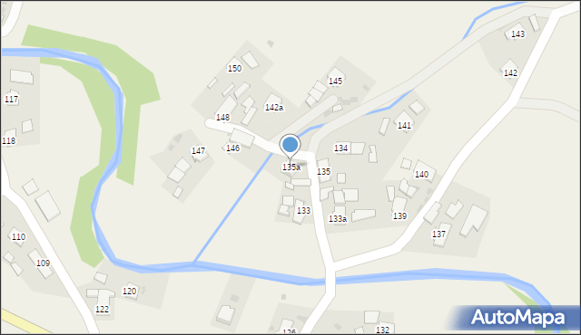 Posada Jaśliska, Posada Jaśliska, 135a, mapa Posada Jaśliska