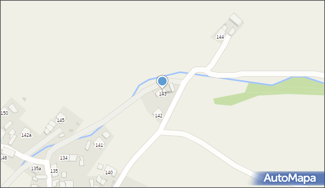 Posada Jaśliska, Posada Jaśliska, 143, mapa Posada Jaśliska