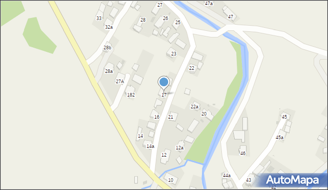 Posada Jaśliska, Posada Jaśliska, 17, mapa Posada Jaśliska