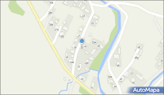 Posada Jaśliska, Posada Jaśliska, 21, mapa Posada Jaśliska